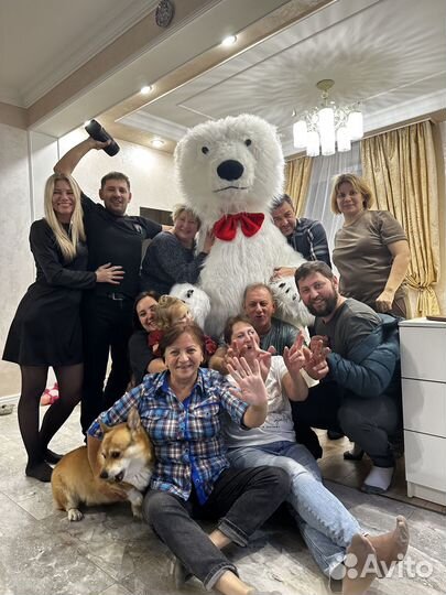 Аниматор Мишка Еля. Белый медведь на праздник