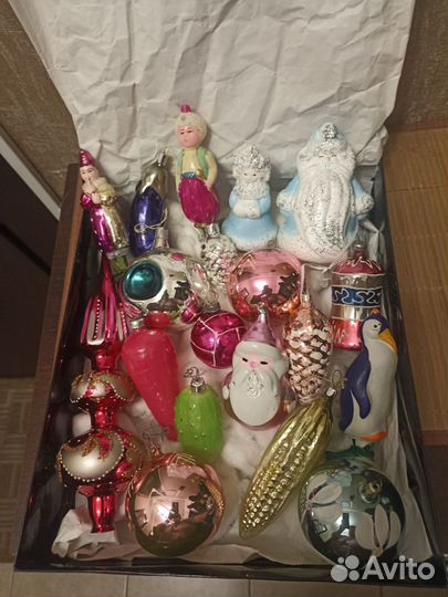 Елочные игрушки СССР в наборе