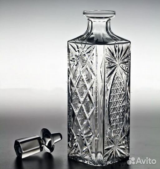 Хрустальные штофы, графины Bohemia, лзхс, Г-Х