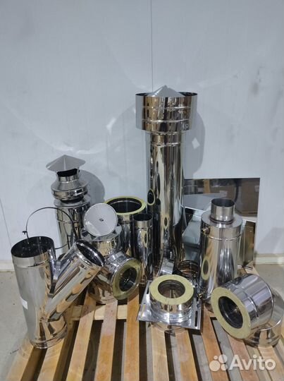 Дымоход 4 м Комплект Прямой Диаметр 120х200