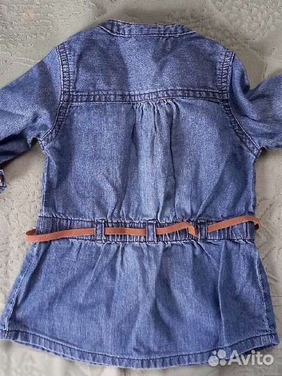 Джинсовая рубашка детская