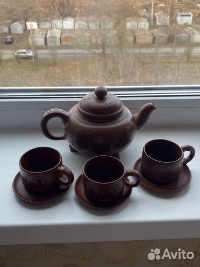 Сервиз чайный глина