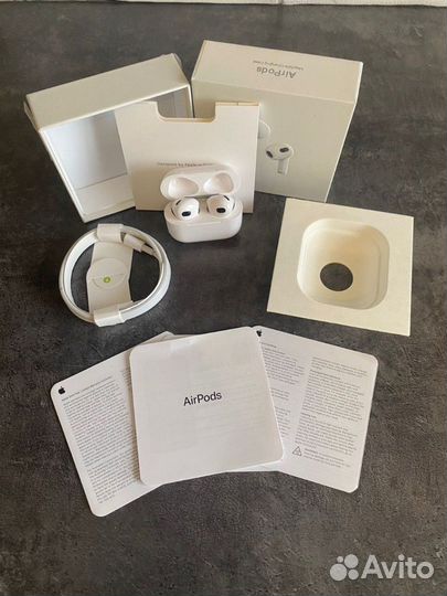 Беспроводные наушники apple airpods 3