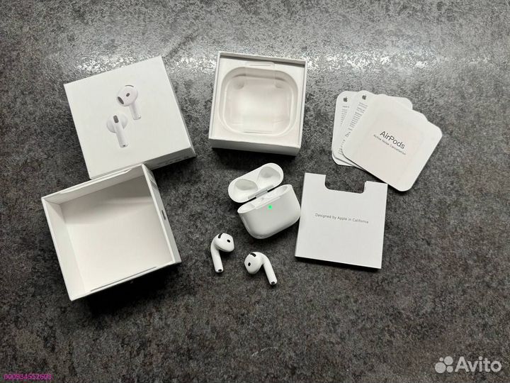 Неотличимые AirPods 4/Pro 2 чистый звук Type-C