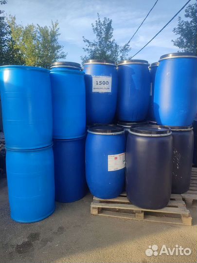 Бочка 200 л железная пластиковая