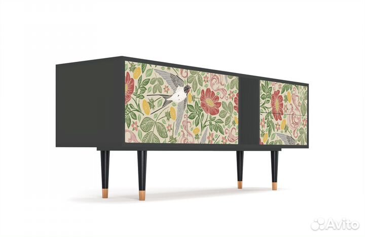Тв-тумба T1 - Антрацит - Spring Swallow