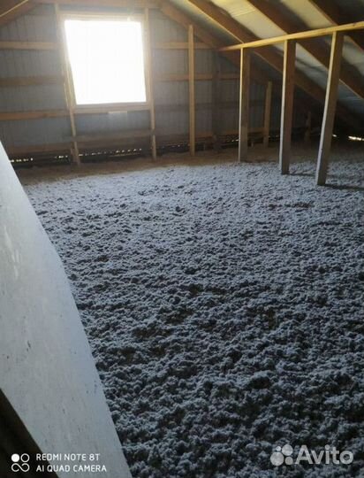 Задувка эковатой