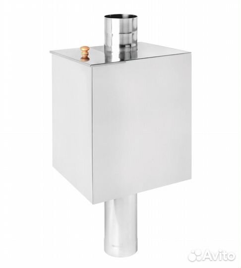 Бак для печи 80л д.120 (Прямоуг) (aisi 439) везуви