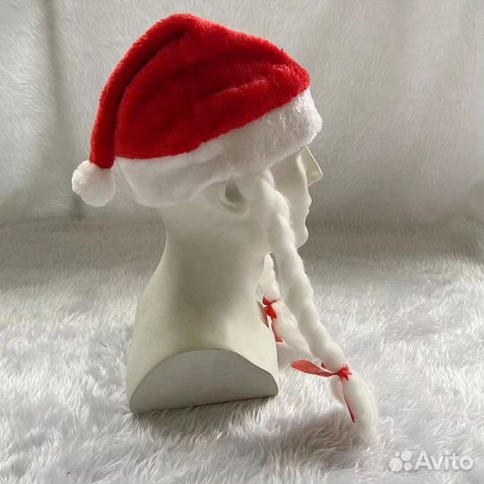 Колпак рождественский с косами 8-99