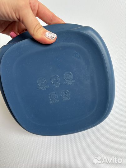 Детская силиконовая тарелка на присоске
