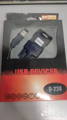 Кабель переходник USB 2.0 Type-A - COM stlab