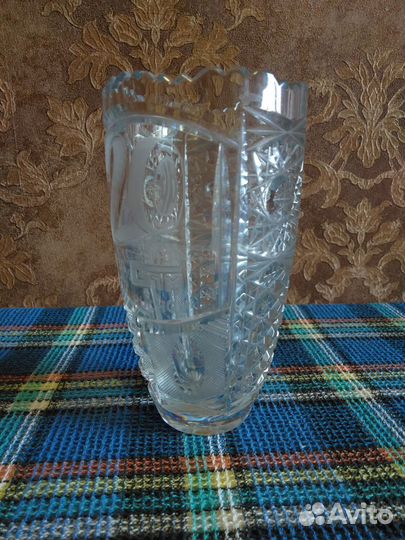 Хрустальная ваза чехия