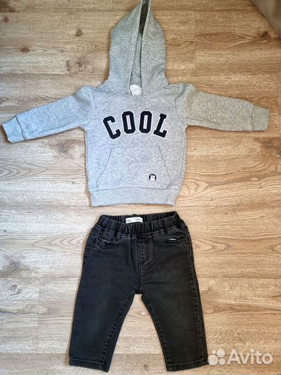Джинсы зара+толстовка 86 размер,детские