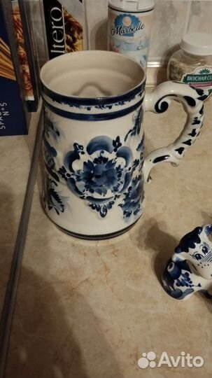 Гжель Кружка пивная