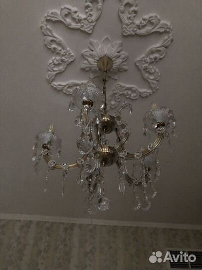Люстра хрустальная чехословакия