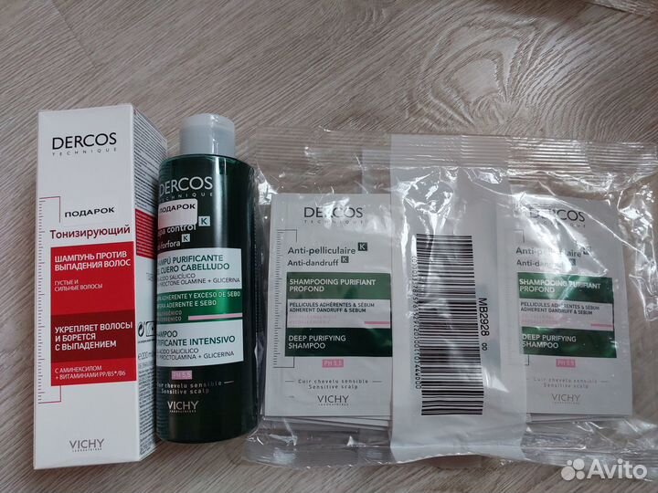Vichy cыворотка, dercos шампуни, ампулы aminexil