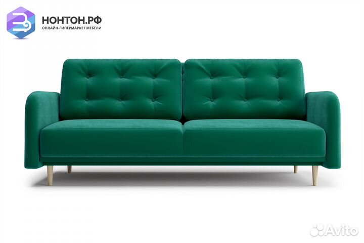 Диван книжка Париж изумрудный