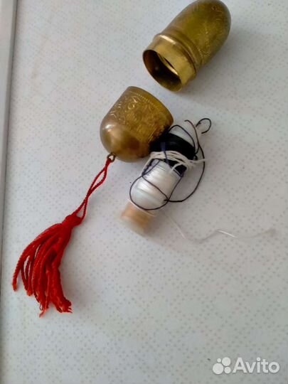 Игольница винтаж латунь