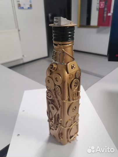 Бутылка сувенирная в интерьер или в подарок