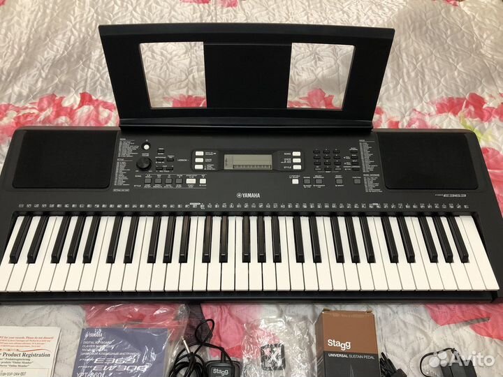 Синтезатор yamaha+ педаль