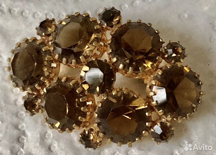 Брошь бант Кулон астеризм Клипсы Чехословакия