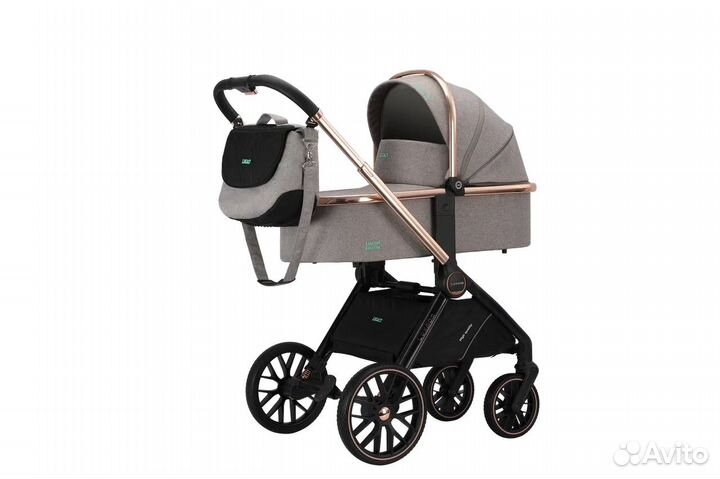 Новая коляска luxmom 788 2в1 бежевая