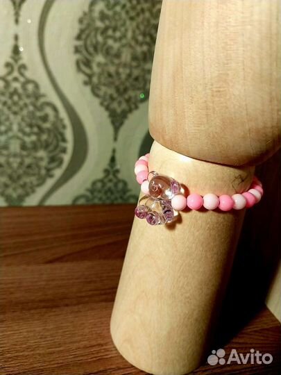 Комплект: браслет и чёкер из бисера