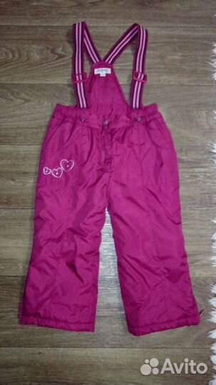 Зимний костюм для девочки на рост 98