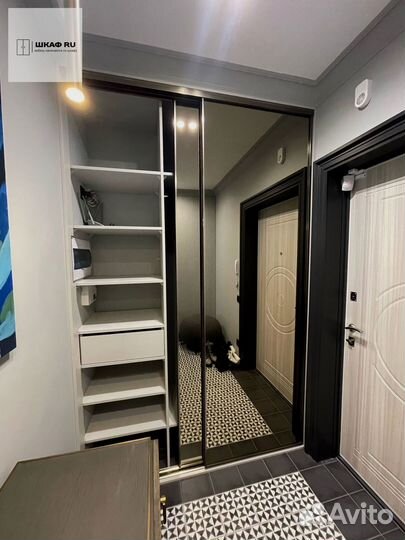 Шкаф распашной с фрезерованными фасадами