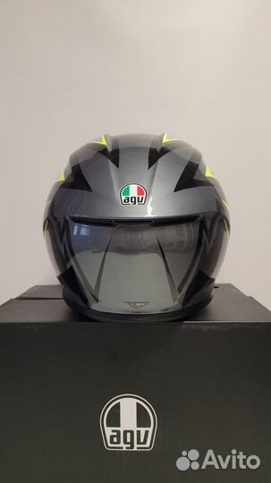 Шлем AGV K6 multi - flash grey/black/lime