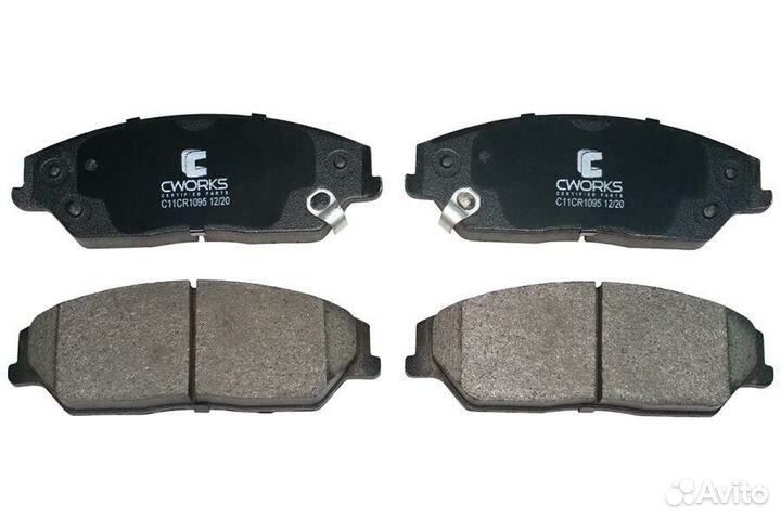 Колодки тормозные передние (Low Metallic) cworks C