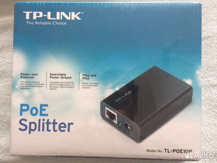 Адаптер TP-Link TL-POE10R PoE Splitter ieee 802.3a
