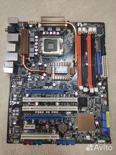 Материнская плата Asus lga775 с процессором