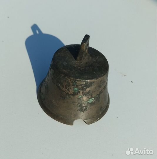 Колокольчик старинный бронзовый