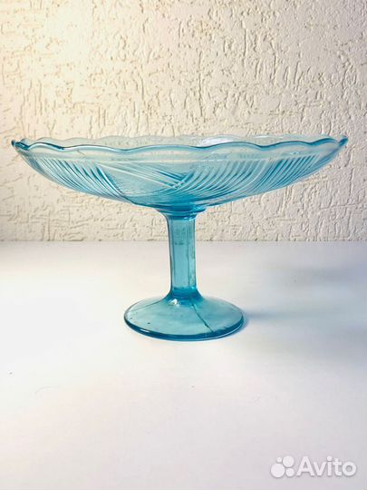 Ваза для фруктов на ножке СССР