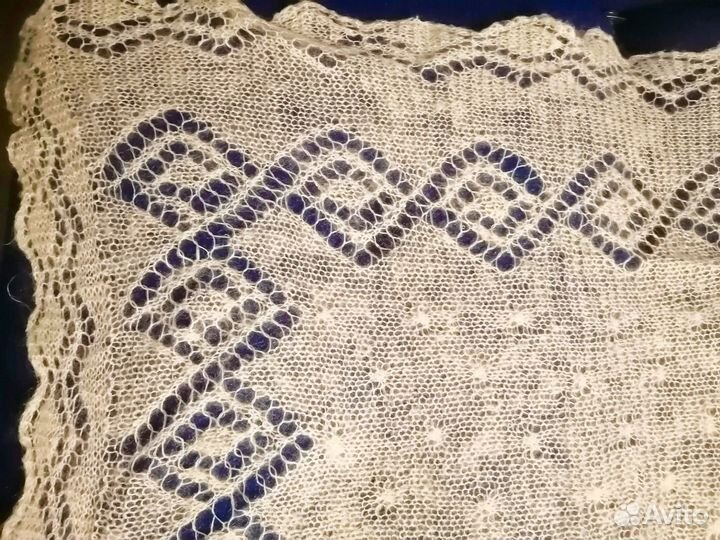 Пуховый платок паутинка