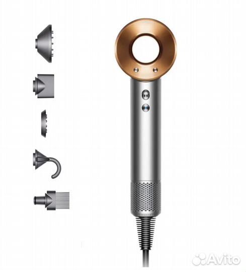 Dyson Supersonic HD08, никель/фуксия