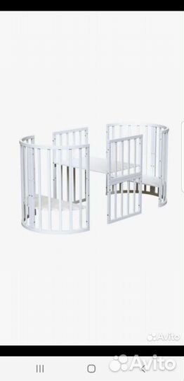 Детская кроватка трансформер с маятником