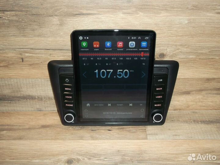 Магнитола Skoda Rapid Tesla Android