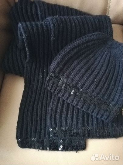 Шапка и шарф женский. Италия