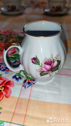 Новый чайный сервиз,Дулевский фарфор,Белый лебедь