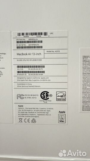 Macbook air 13 M3 8 512gb Silver