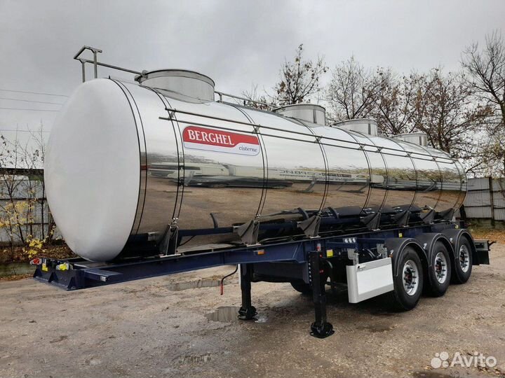 Полуприцеп пищевая цистерна BERGHEL 24500Л 3-осная, 2023