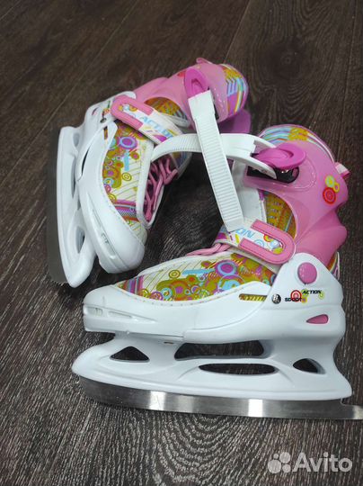 Коньки раздвижные для девочки 30-33