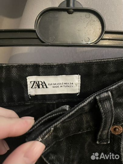 Джинсы zara wide leg 34