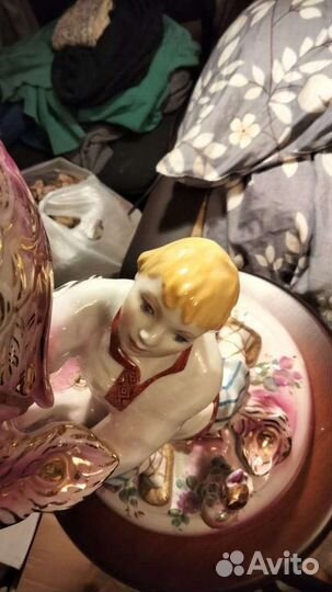 Статуэтка жар птица дулево,авторская работа