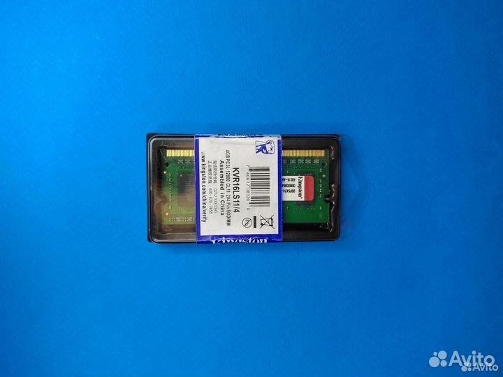 DDR3L 4GB 1600Mhz Kingston sodimm для ноутбука