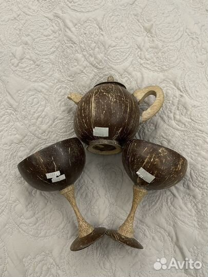 Набор посуды из кокоса