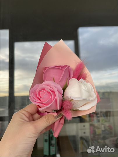 Букет комплимент из мыла