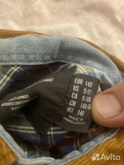 Рубашка HM хлопок Бангладеш